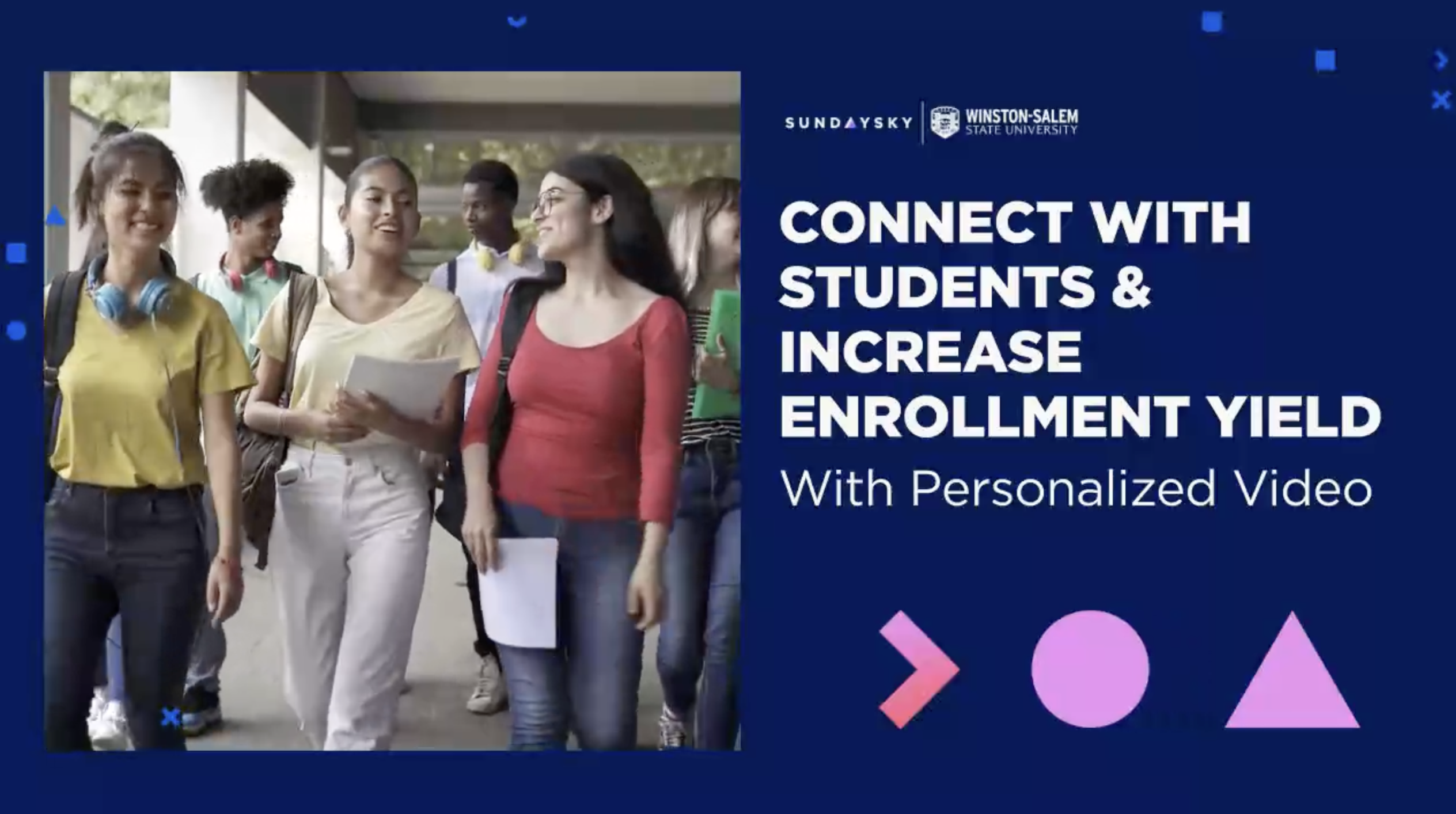 Connect with students & boost enrollment yield with personalized video